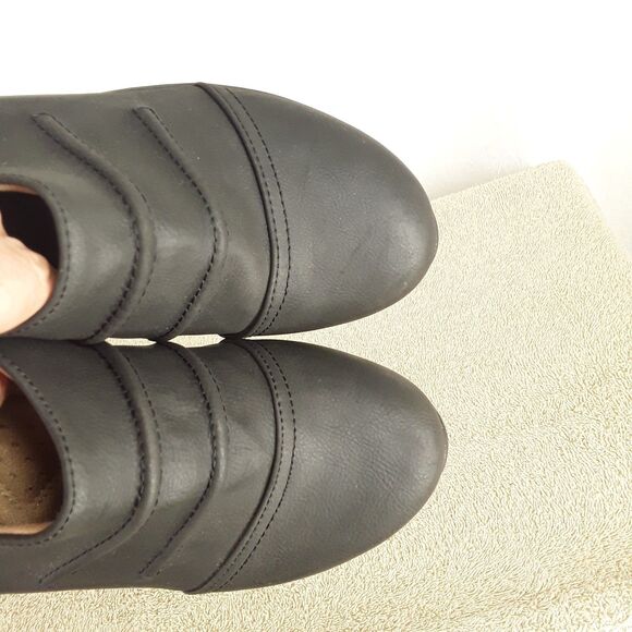 Naturalizer Women's 6.5M Ankle Booties, Jeter, Faux Leather, Matte Black, heel - Picture 7 of 12